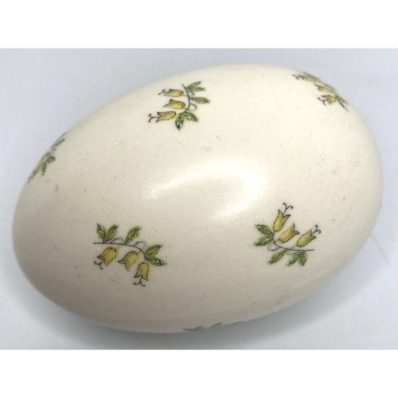 Vintage Ceramic Floral Print Decorative Easter Egg SKU PB188-12 - Picture 1 of 3